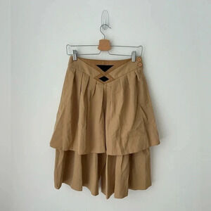 Paco  Rabanne high waisted wool skort